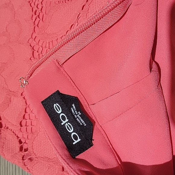Bebe Lace Skirt & Top Coral - Picture 5 of 12